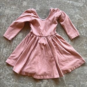 Alice and Ames pink Long Sleeve Kids Dress